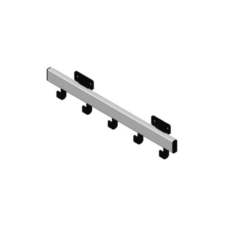 Pro-Line | Wandgarderobe | 5-Haken | Grijs/Zwart | VB 184101 - 0