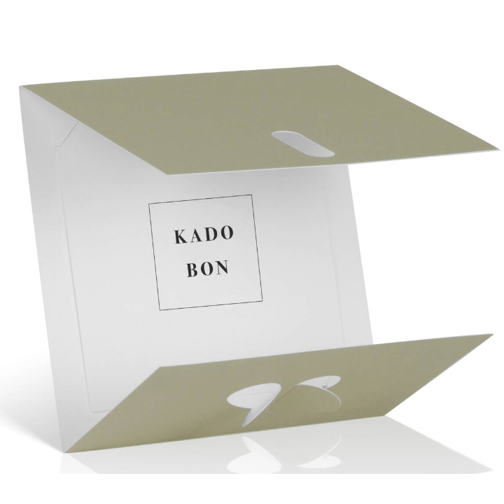 Cadeaubon, dessin love olive, 12,5x12,5cm (10 st) - 1