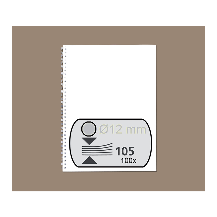Draadrug fellowes 12mm 34r zilver(54453) - 0
