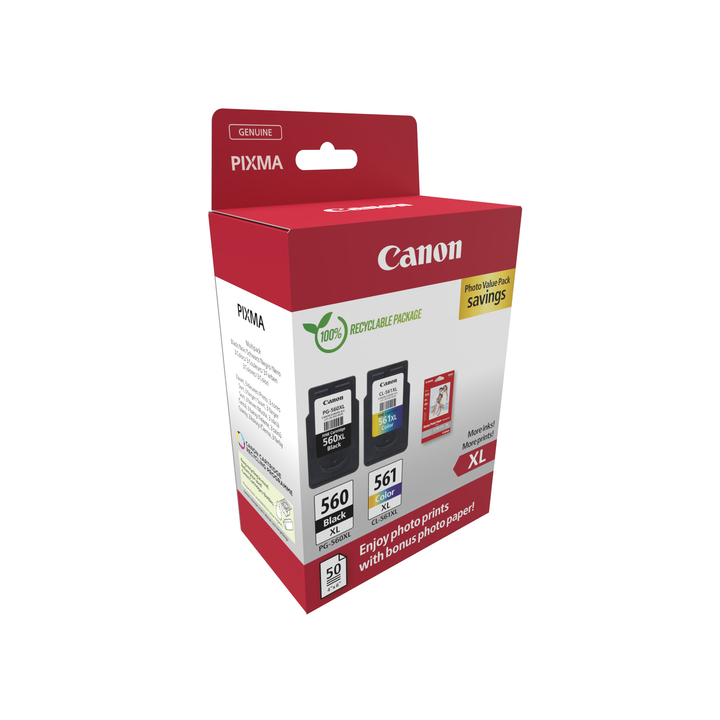 Inktcartridge canon pg-560xl cl-561xl photo value(3712c008) - 2