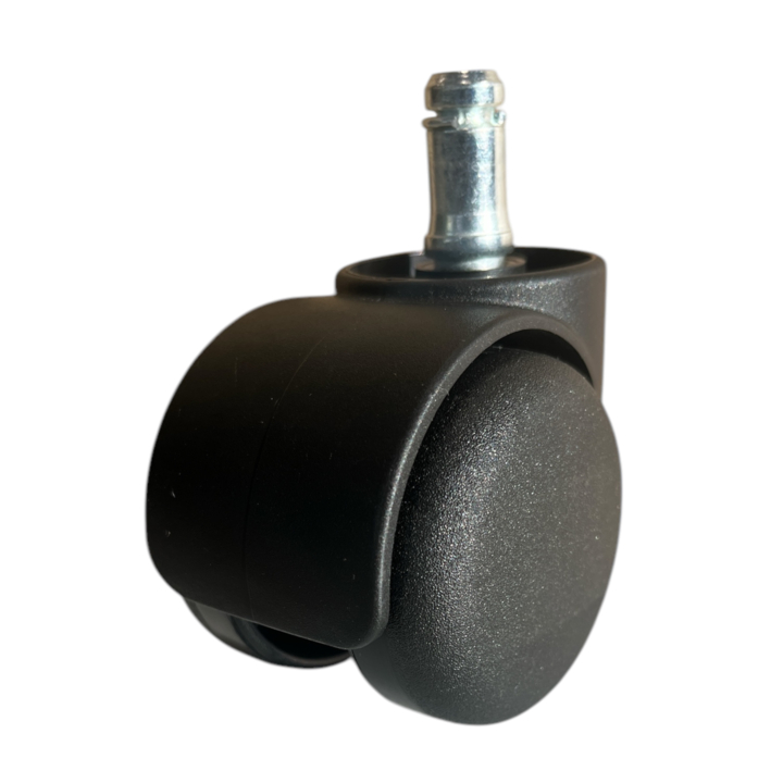 Wiel 50mm onbelast geremd kunststof voor zachte vloer, Set/5 - 0