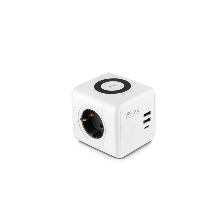 Filex, Power Qi-Charge Point, wit - 1