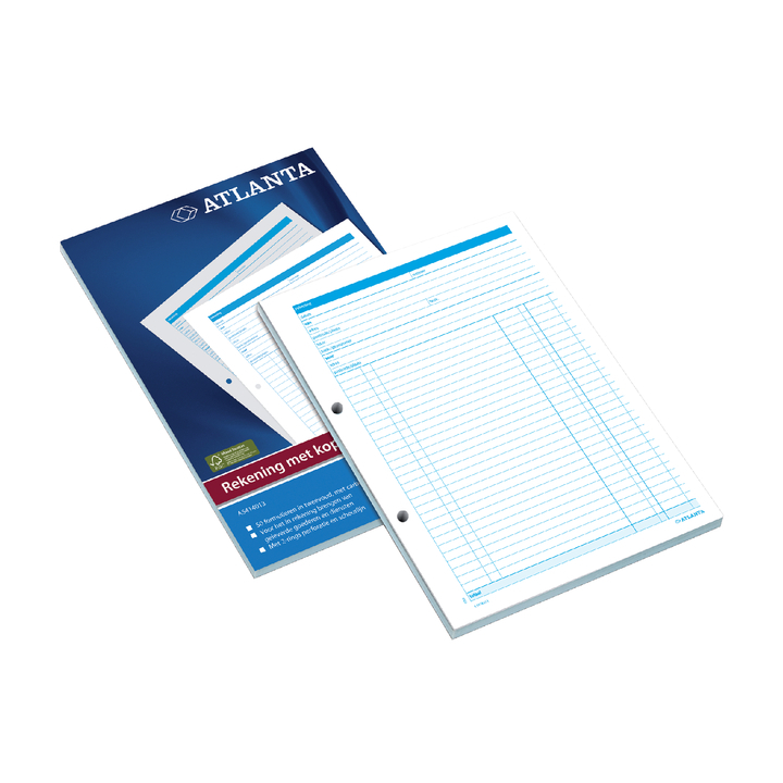 Rekeningblok a5414-013 a4 50x2v - 0