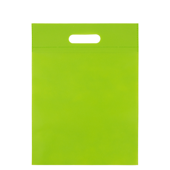 Draagtas, non-woven, 30x40cm, greep gestanst, groen (400 st) - 0