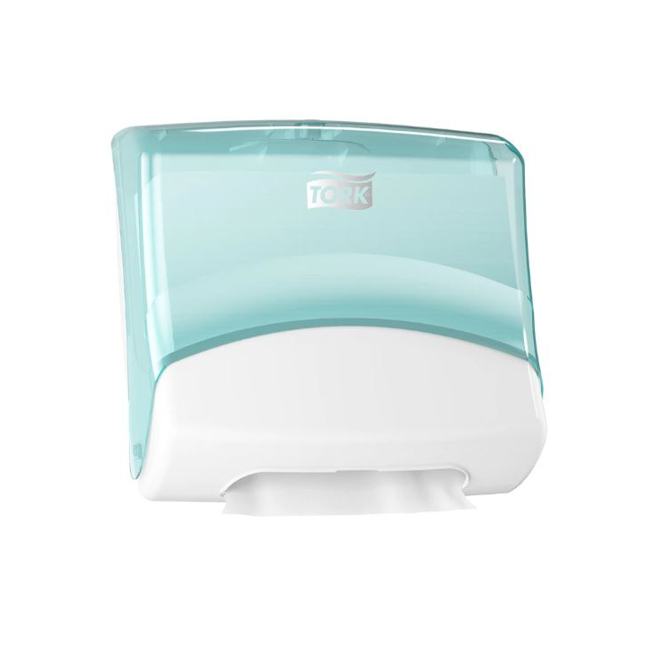 Tork | Gevouwen Reinigingsdoek Dispenser | W4 | Turquoise/Wit | 654000 - 0