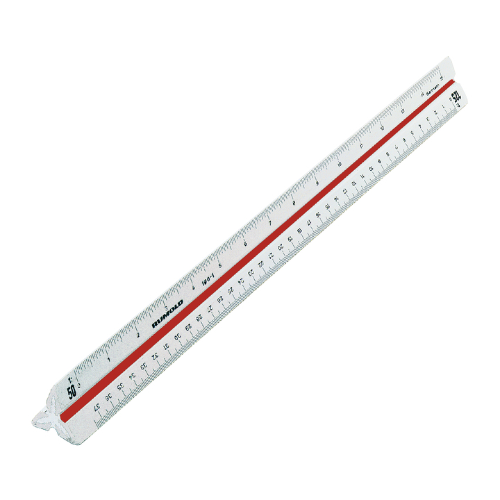 Schaalstok rumold 150/30 1 1:20/25/50/75/100/125 - 0