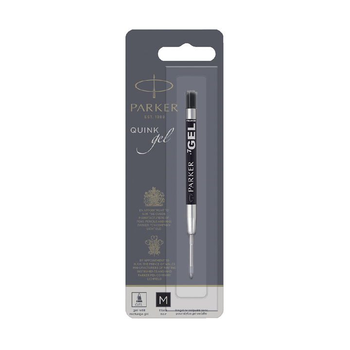 Balpenvulling parker gel 0.7mm zwart - 0