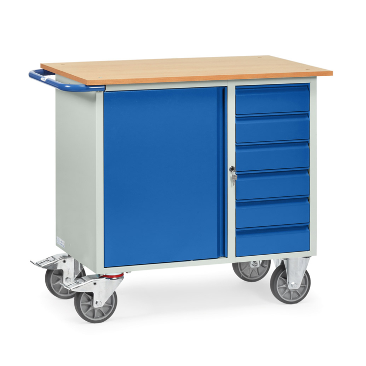 Werkplaatswagen met 6 lades, 985x590mm - 0