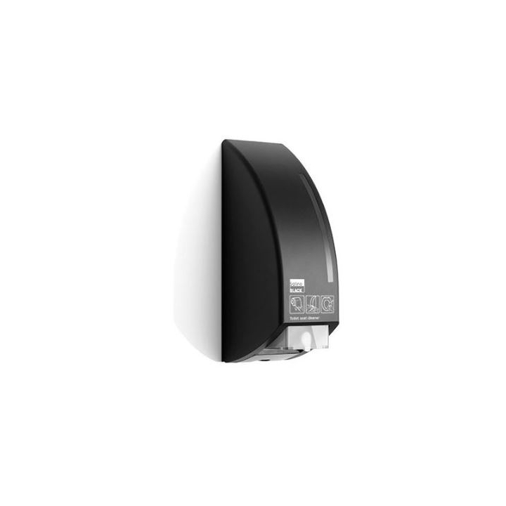 Satino Black | Toiletbrilreiniger Dispenser | SC10 | Zwart | 180290 - OP=OP AANBIEDING - 0