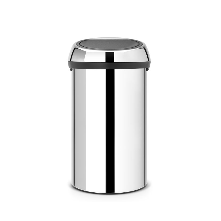 Brabantia, Touch Bin, 60 liter, RVS, VB 402609 - 0