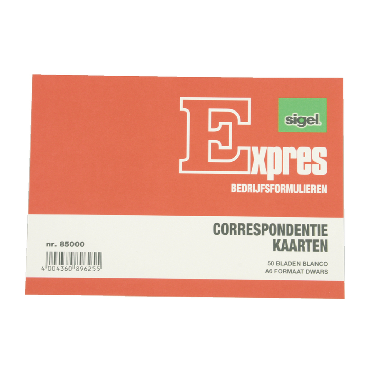 Correspondentiekaart sigel expres a6 ivoorkarton - 0