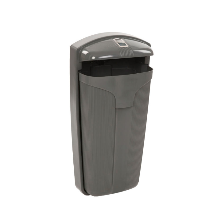 Buitenafvalbak Cibeles, 50 liter, grijs, VB 061594 - 0