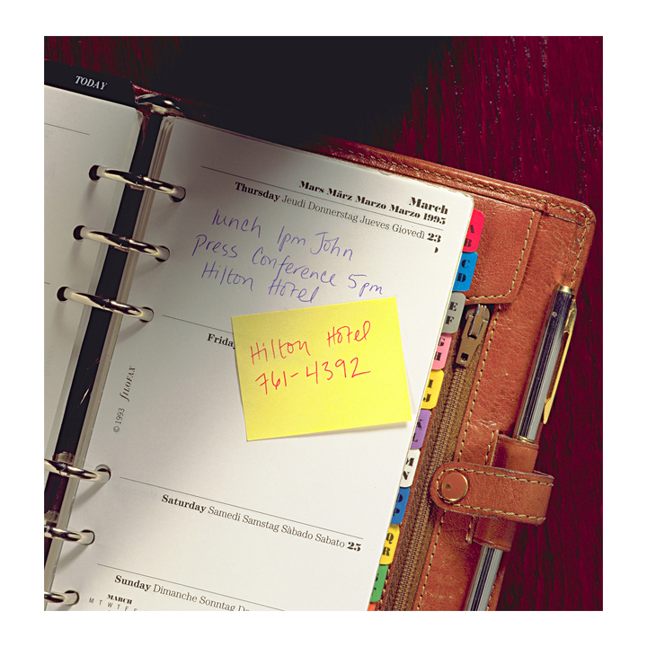 Memoblok 3m post-it 636 76x76mm kubus geel(636b) - 2