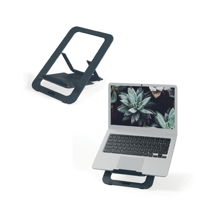 Laptopstandaard leitz ergo alu plat verstelbaar(63460089) - 2