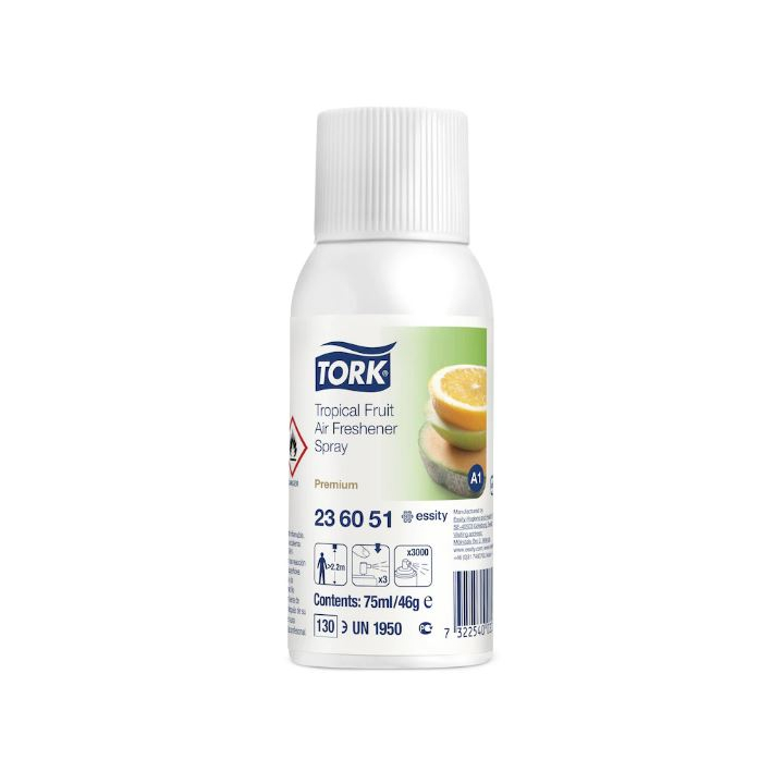 Tork Premium | Luchtverfrisser Spray | 75ml | A1 | Tropical Fruit | 236051 (1 stuk) - 0