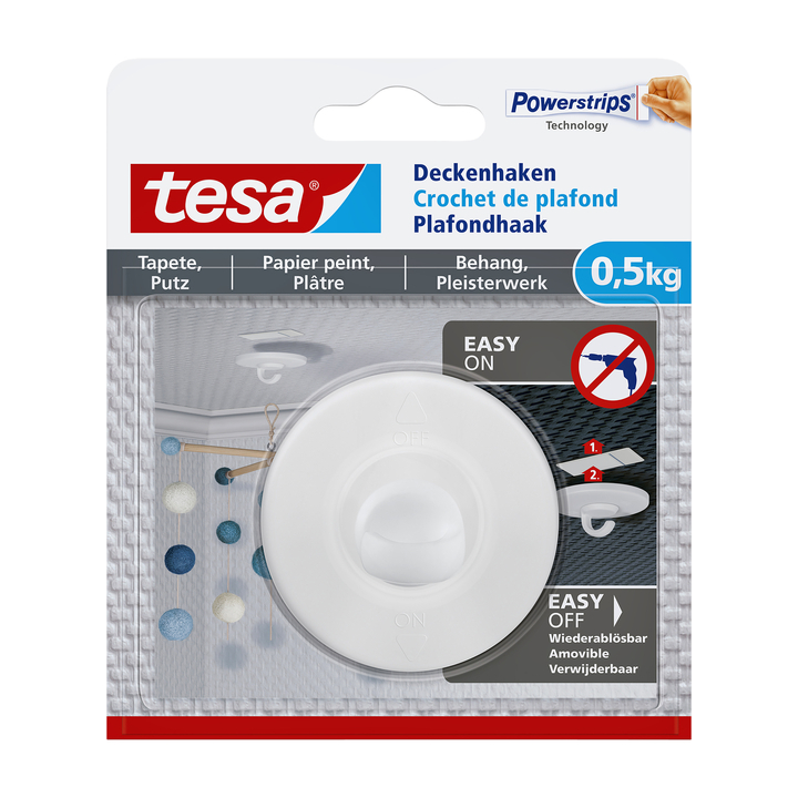 Plafondhaak tesa behang zelfklevend 500gr(77781-00000-00) - 0