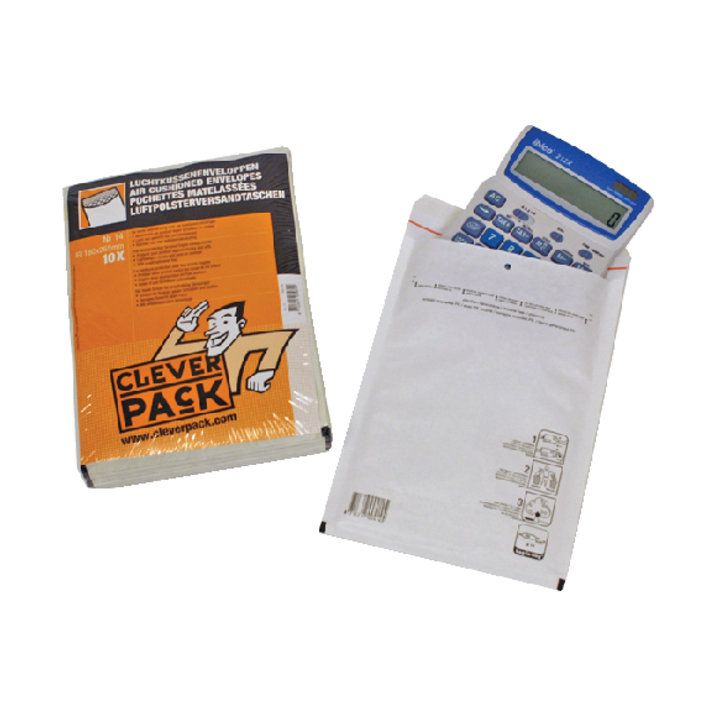 Envelop cleverpack luchtkussen 14 202x275 10st wit - 0