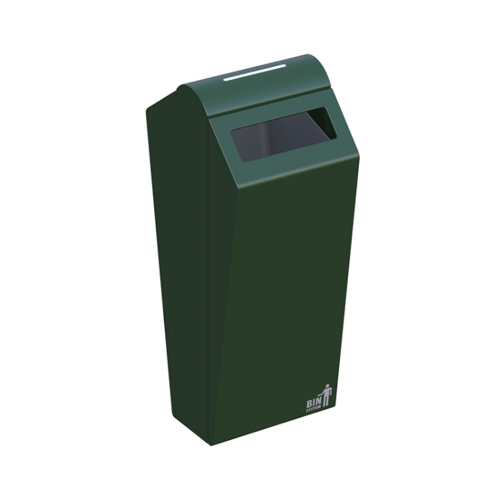 Binsystem, Double Bin afvalbak, 100 liter, groen, VB 711550 - 0