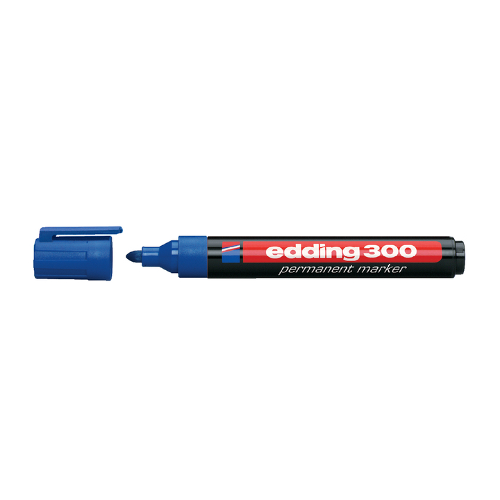 Viltstift edding 300 perm rond 1.5-3mm blauw - 0
