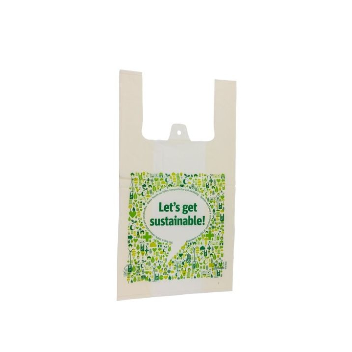 Hemdtas, bio plastic, 200+140x440mm (500 stuks) - 1