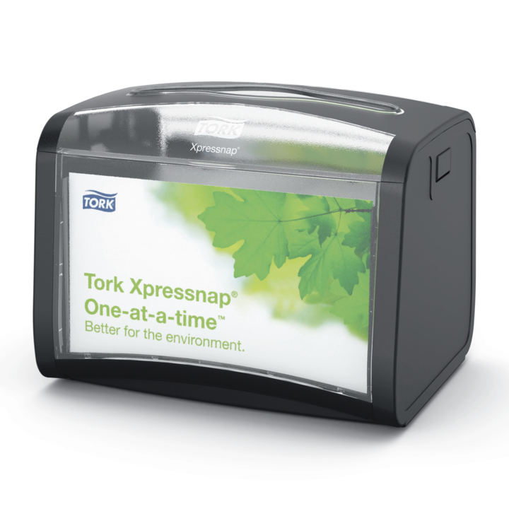 Tork Xpressnap Tabletop | Servet Dispenser | N4 | Zwart | 272611 - 1