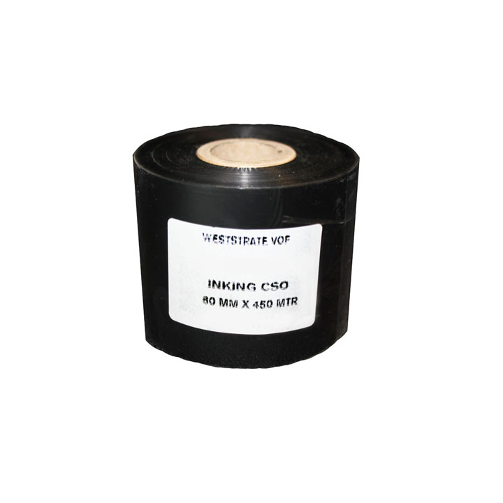 Printlint, wax, 60mm x 450m, CSI, flathead - 0