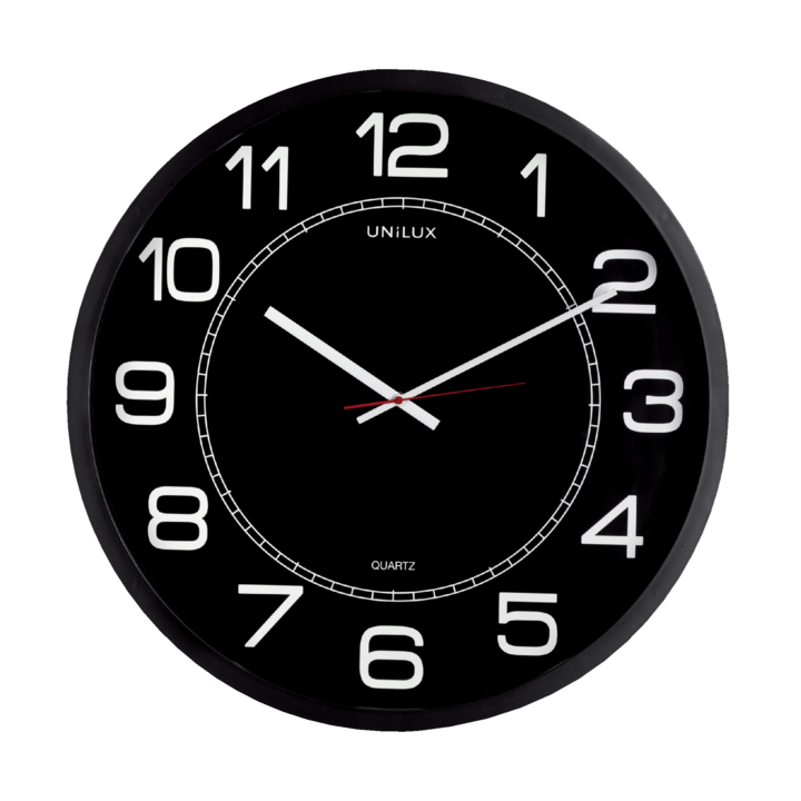 Wandklok unilux mega zwart(400094568) - 0