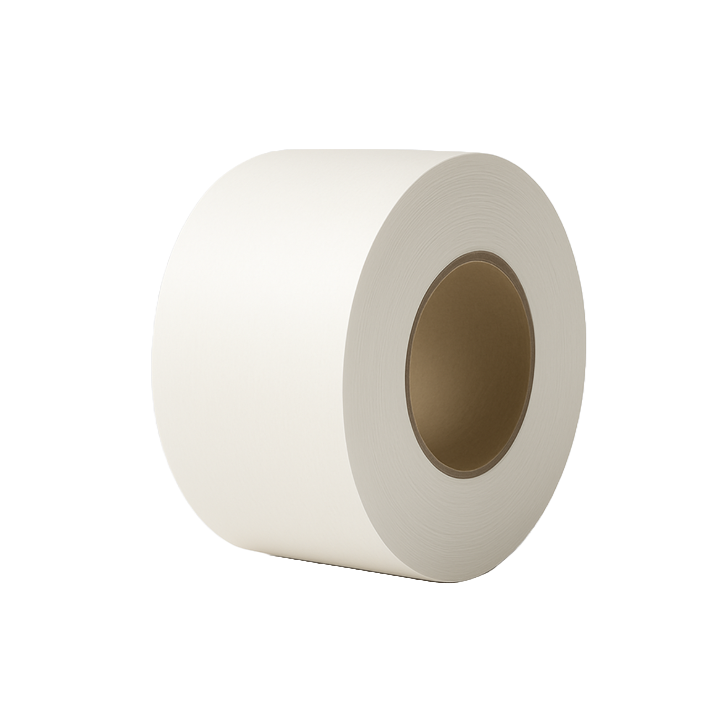 Machinetape, Papier/Solvent, 50mm x 500m, wit - 0