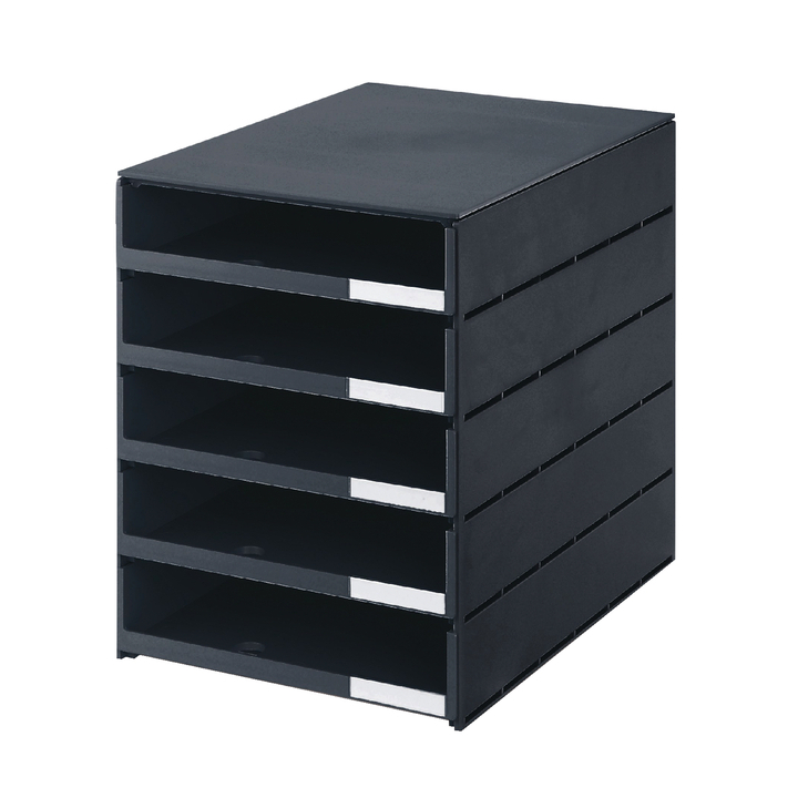 Ladenbox styroval 5ldn zwart open(16-8001.90) - 0