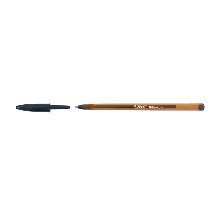 Balpen bic cristal fijn zwart - 0