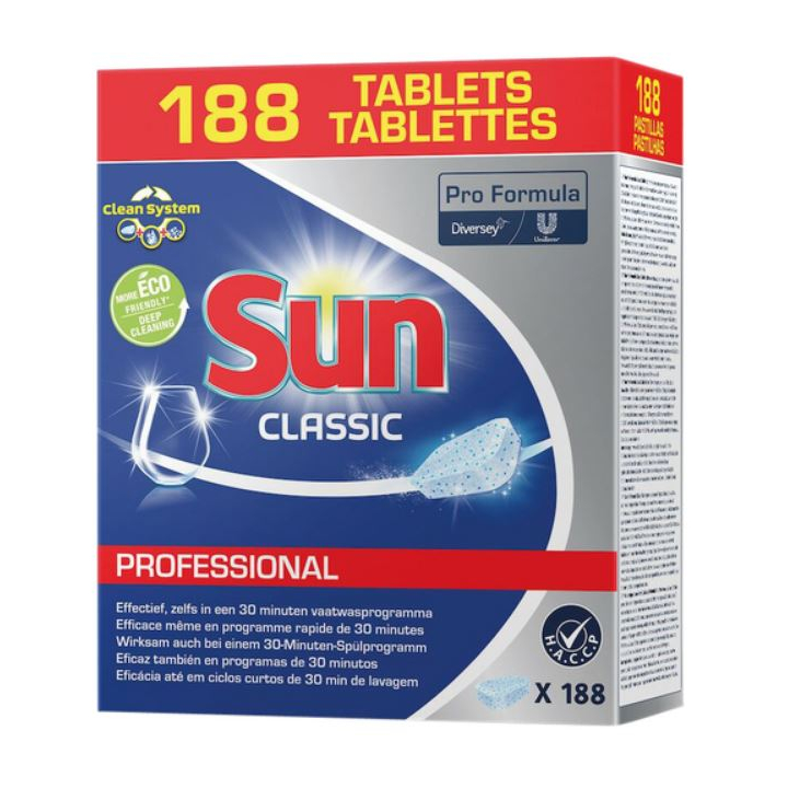 Sun Professional, 188 vaatwastabletten, Classic, 87171636241 (1 stuk) - 0