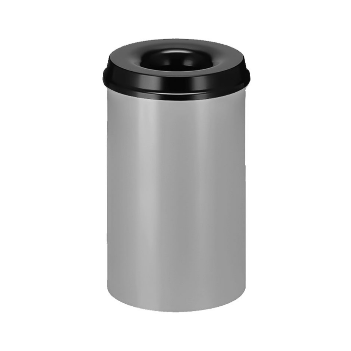 Metalen papierbak, vlamdovend, 20 liter, aluminium,VB 102500 - 0