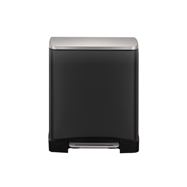 Eko E-Cube, pedaalemmer, 12 liter, glanzend zwart, VB 926812 - 2