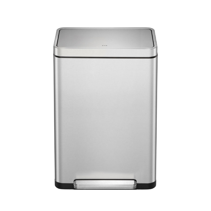 X-Cube Recycling | Pedaalemmer | 2x20 Liter | Mat RVS | VB 936840 - 1