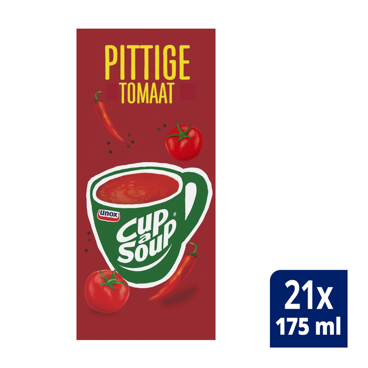 Cup-a-Soup, soep, 175ml, pittige tomaat (21 zakjes) - 0