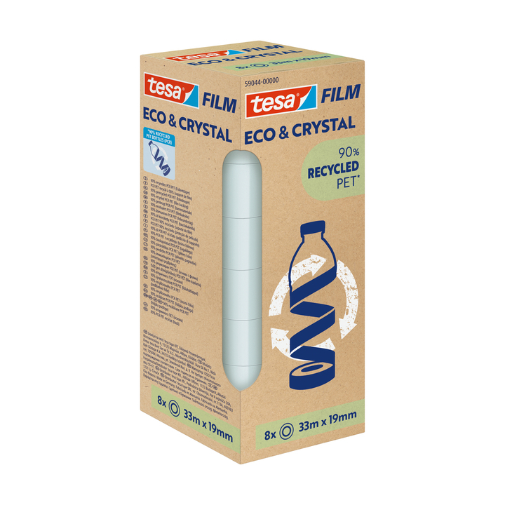 Plakband tesa eco crystal 59044 19mmx33m tr(4063565252457) - 0