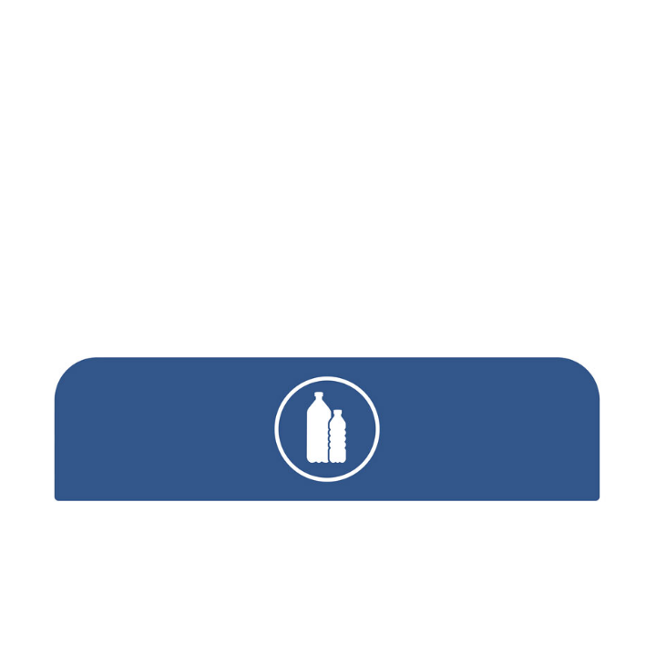 Communicatiepaneel voor Rubbermaid Configure 125 liter, blauw, VB 501401 | plastic Belgs - 0