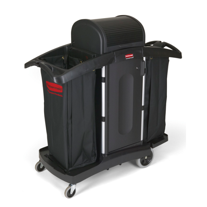 Rubbermaid, hotelwagen met hoge veiligheid, zwart, VB 180633 - 0