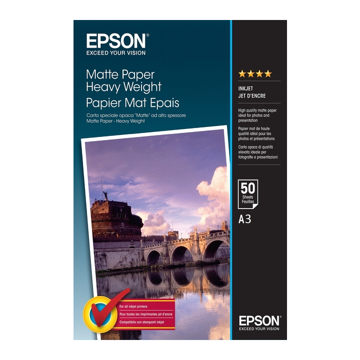 Inkjetpapier epson s041261 a3 mat 1440dpi - 0
