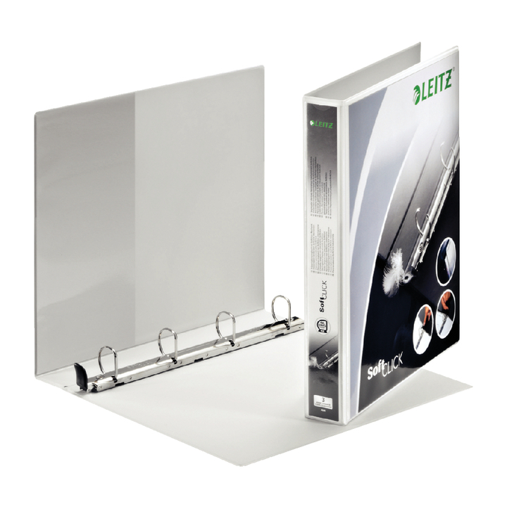 Ringband leitz softclick 4r a4 25mm d-mech 2tas wt - 0