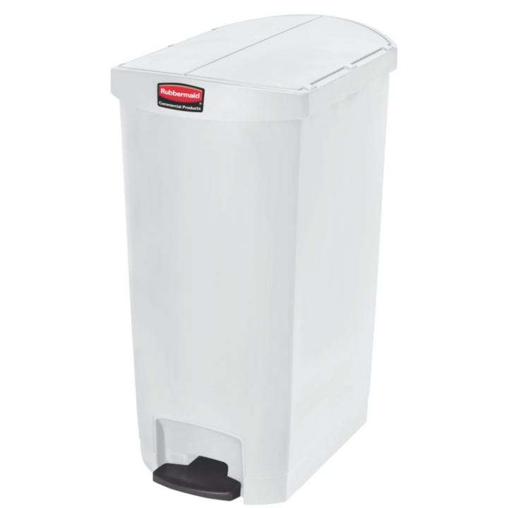 Rubbermaid, Slim Jim container, 68 liter, wit, VB 224047 - 0