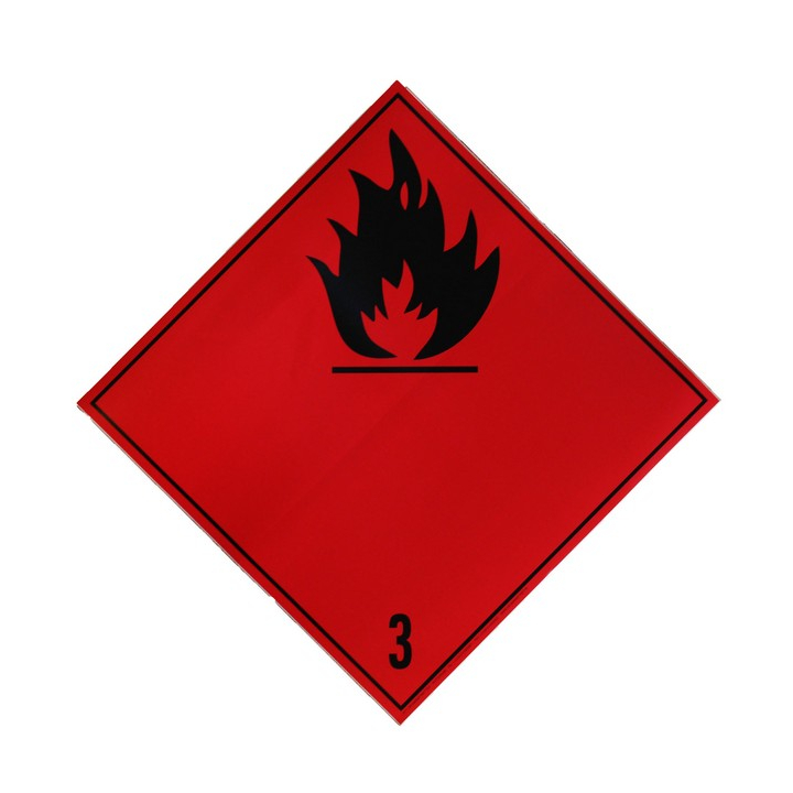 Etiket brandbaar, PE, 300x300mm, permanent (100 stuks) - 0
