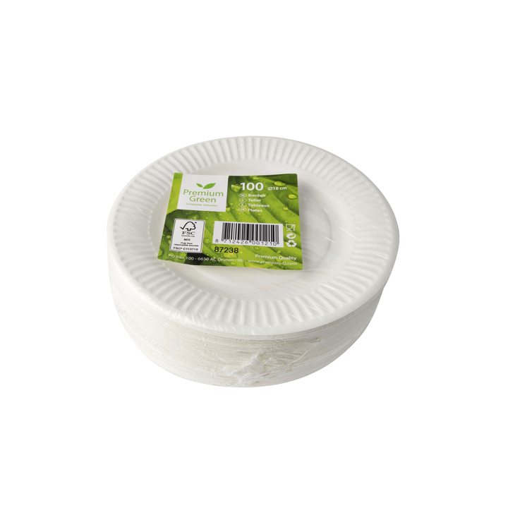 Bord iezzy d 180mm karton wit(pa87238) - 1