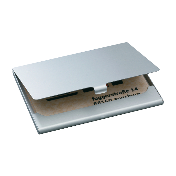 Visitekaartetui sigel voor krt 90x58mm mat zilver(si-vz136) - 0
