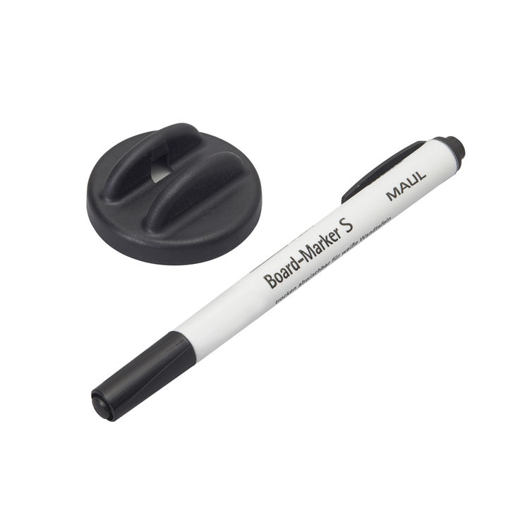Whiteboardwisser maul met stift zwart magnetisch(6386290) - 1