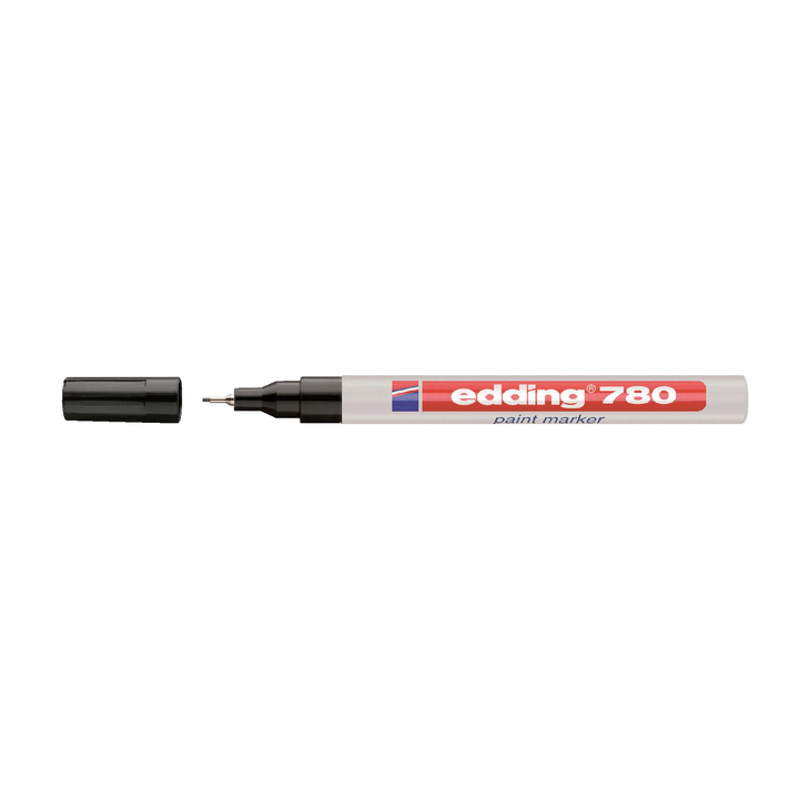Viltstift edding 780 lak perm rond 0.8mm zwart - 0