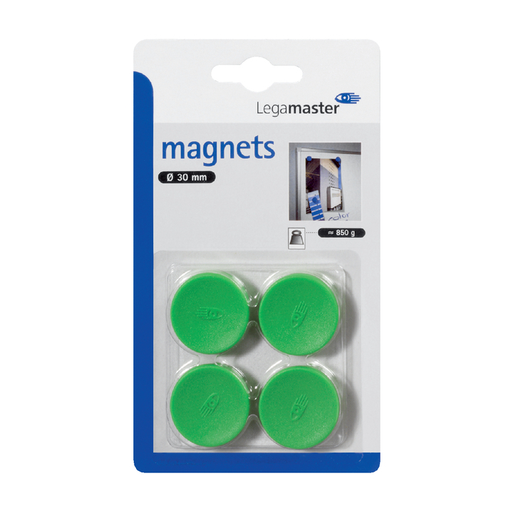 Magneet legamaster 30mm groen - 0
