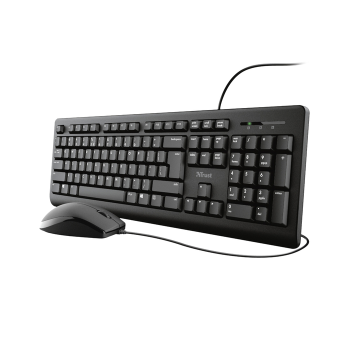 Toetsenbord trust primo + muis zwart(23970) - 0