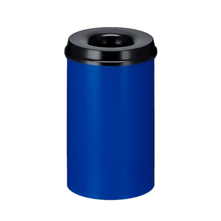 Metalen papierbak, vlamdovend, 20 liter, blauw, VB 102500 - 0