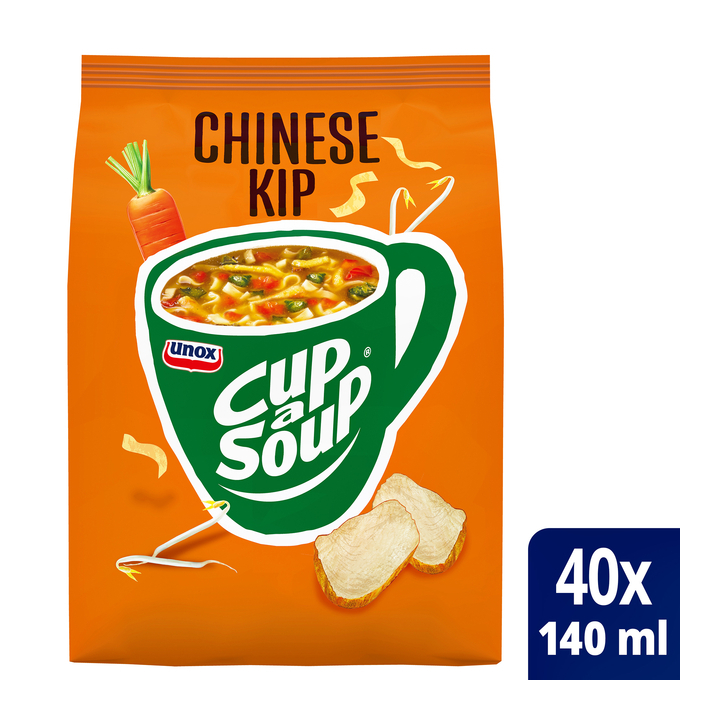 Cup-a-Soup, dispenserverpakking soep, 140ml, Chinese kip (40 porties) - 0